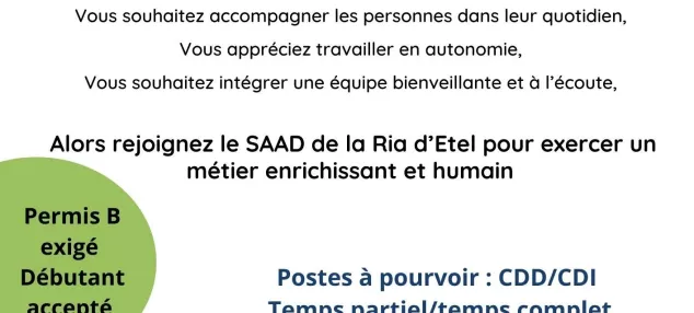 📢📢 Le SAD recrute !