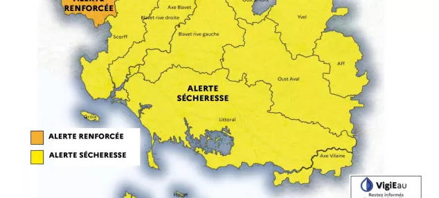 💧‼️ Le Morbihan placé en alerte sécheresse 