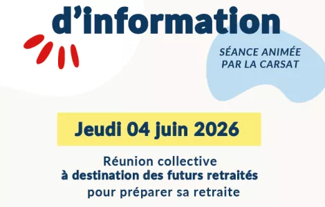 Réunion d'information "Bien préparer sa retraite" à ERDEVEN