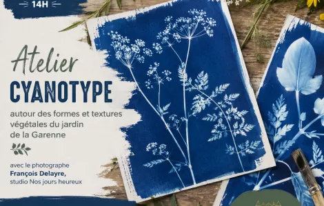🌿📷 Atelier cyanotype au château de la Garenne 📷🌿