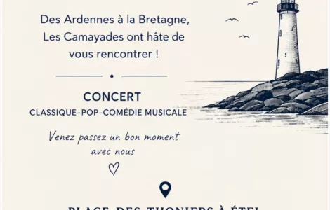 🎶 CONCERT – LES CAMAYADES À ÉTEL ! 🎶
