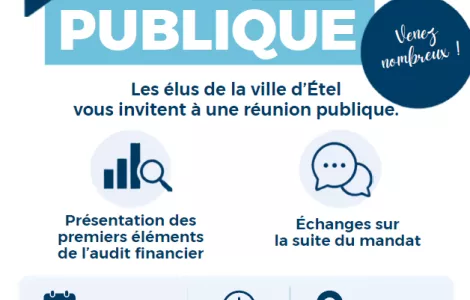 Réunion publique : audit financier et suite du mandat