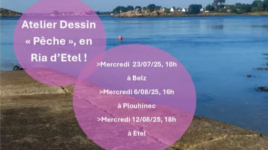 Atelier dessin "Pêche en Ria d'Étel" 🐟