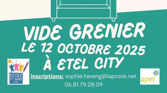 Vide Grenier organisé par l'Apel de l'école Sainte Anne